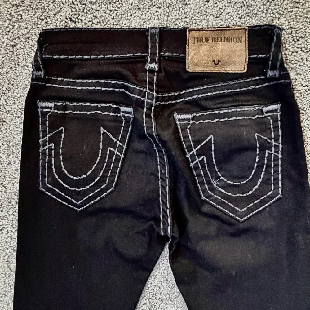 TRUE RELIGION MEN’S ROCCO RELAXED SOFT SKINNY STRETCHABLE JEANS SZ W28 L33 -VGUC